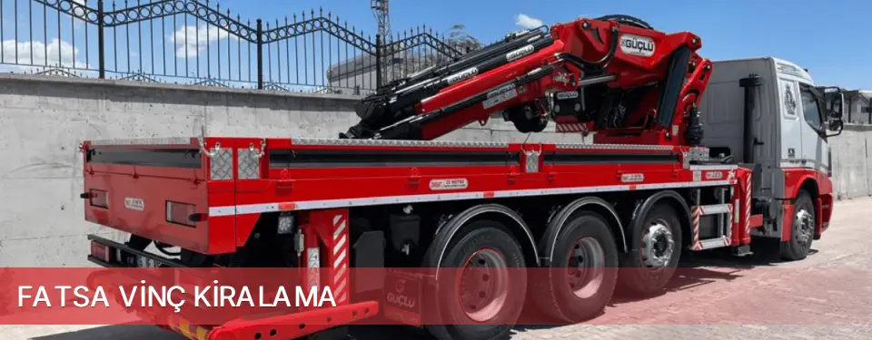 Fatsa İlçemi Vinç Kiralama